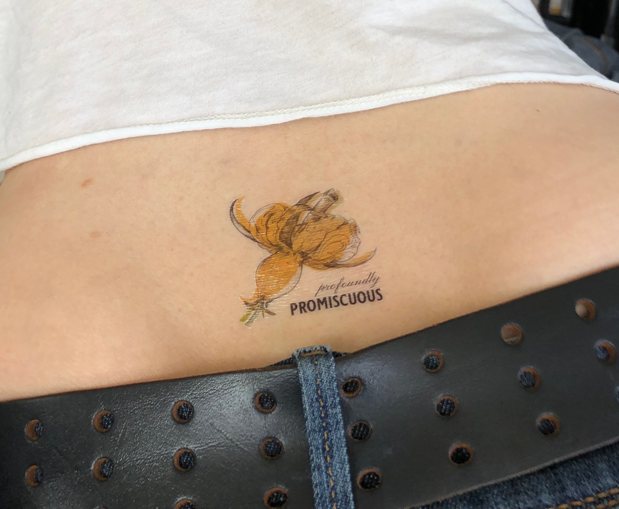 Profoundly Promiscuous Temporary Tattoo